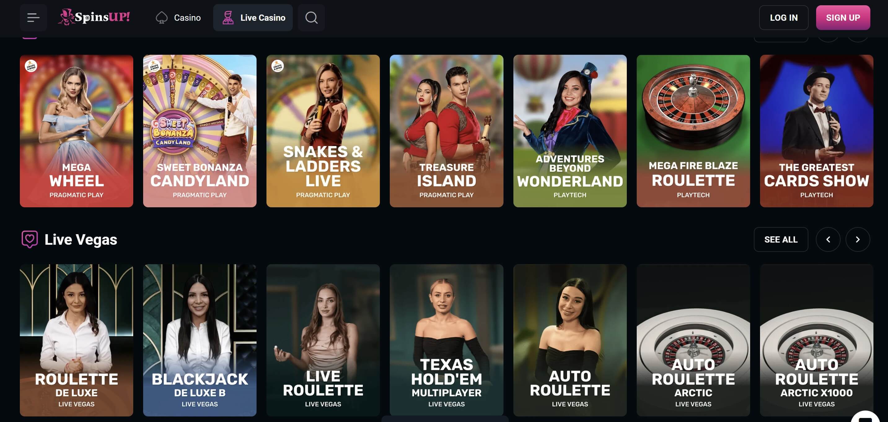 live casino games