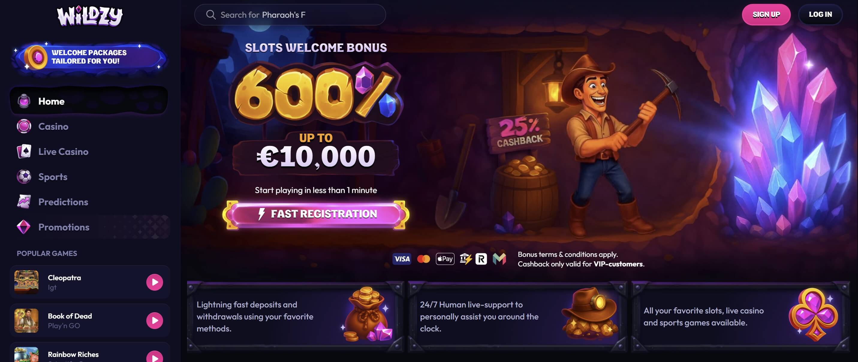 Wildzy Casino  Canada