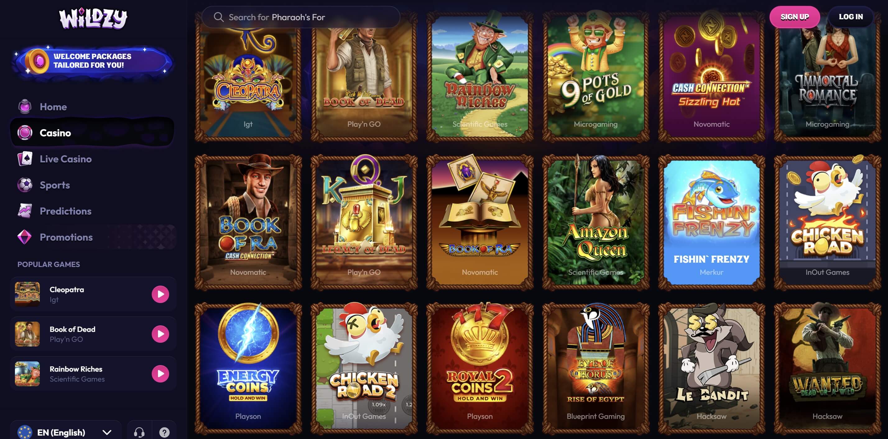 wildzy casino slots new
