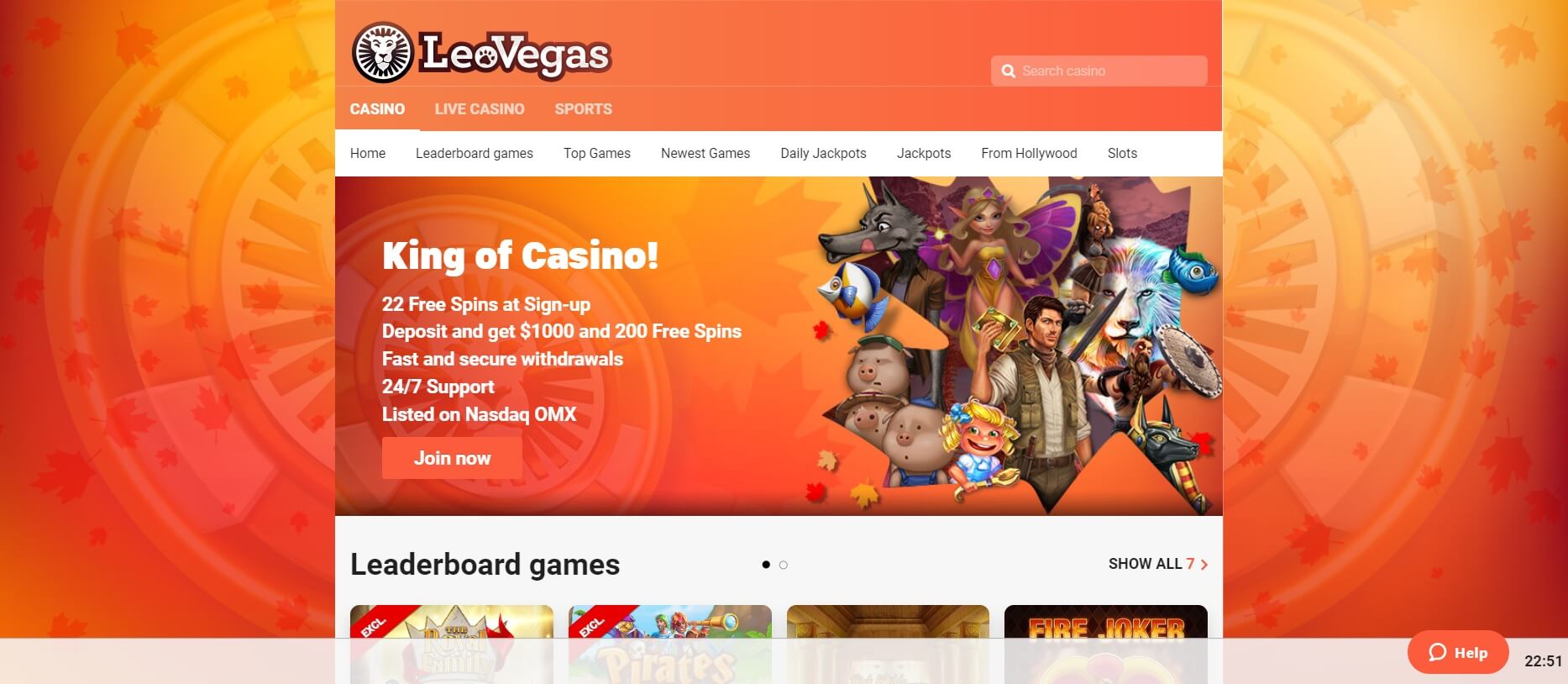 leovegas slots