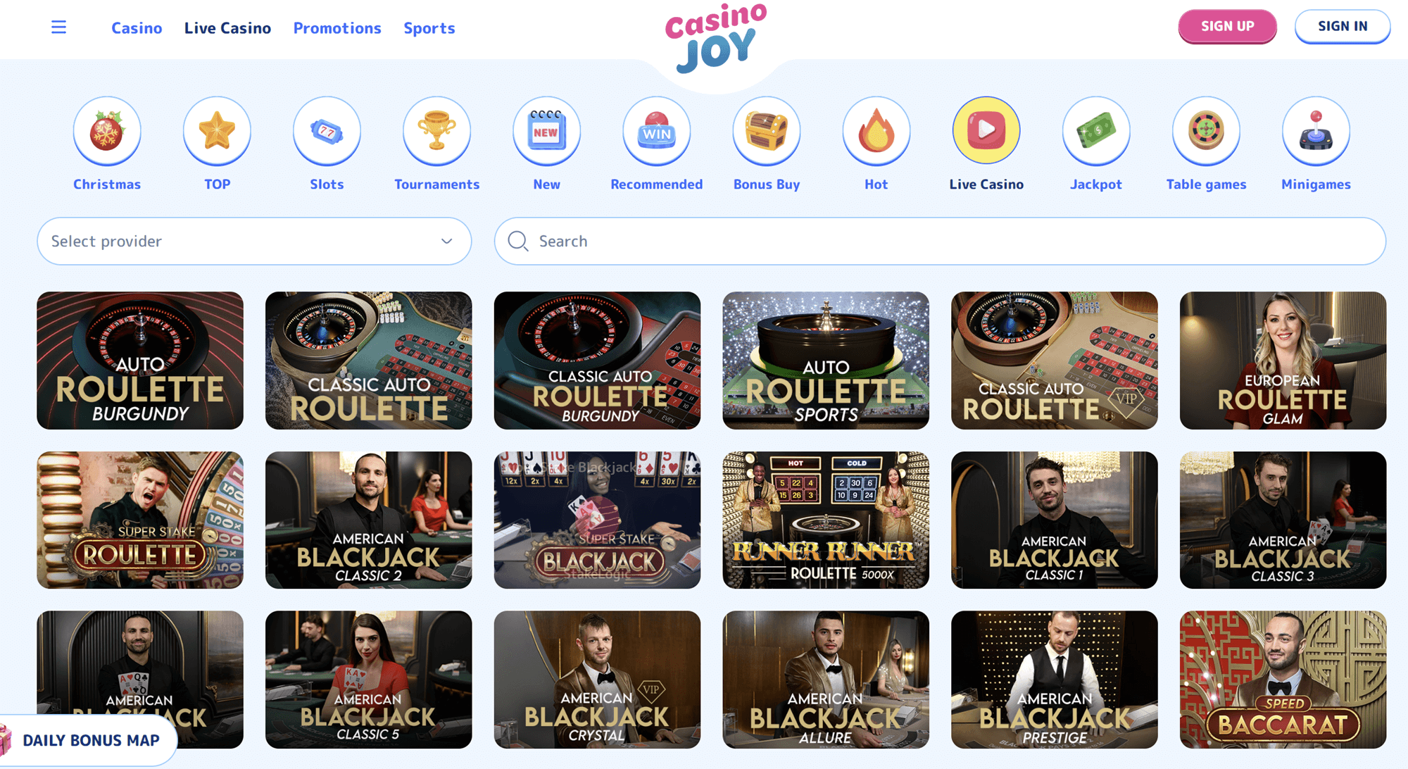 live dealer casino games