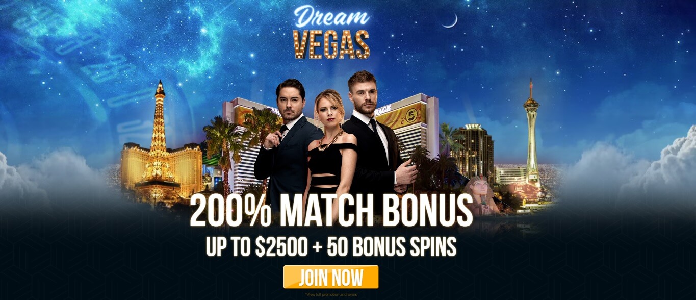 dream vegas canadian casino bonus