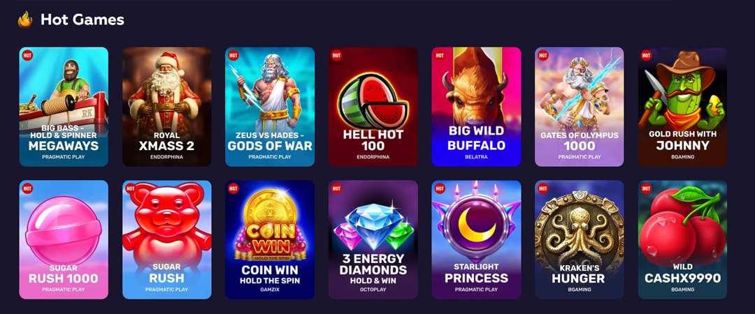 Games Providers at playfina