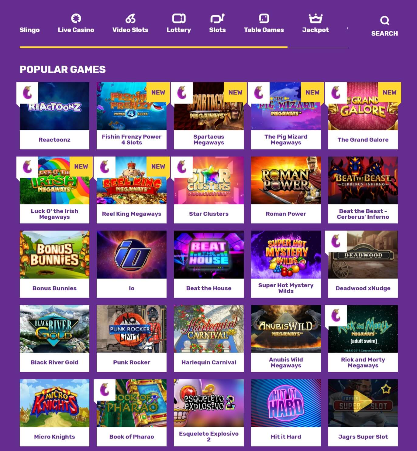 yako casino games screenshot